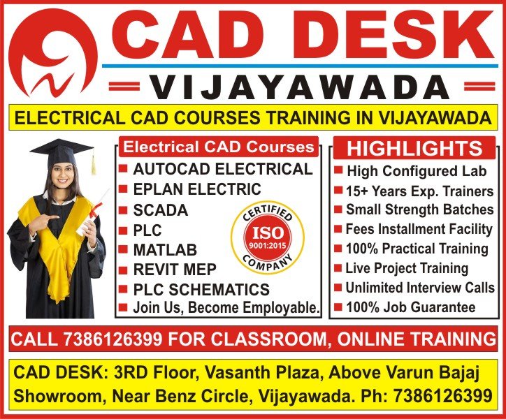 About Electrical CAD Courses Training to Electrical Engineers - AutoCAD Electrical, Revit Mep, PLC, Plc Schematics, Scada, Matlab and 3D Printer